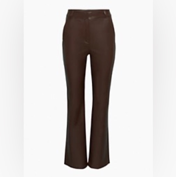 NWT Aritzia Babaton Faux Leather Publish Pant - Picture 8 of 11
